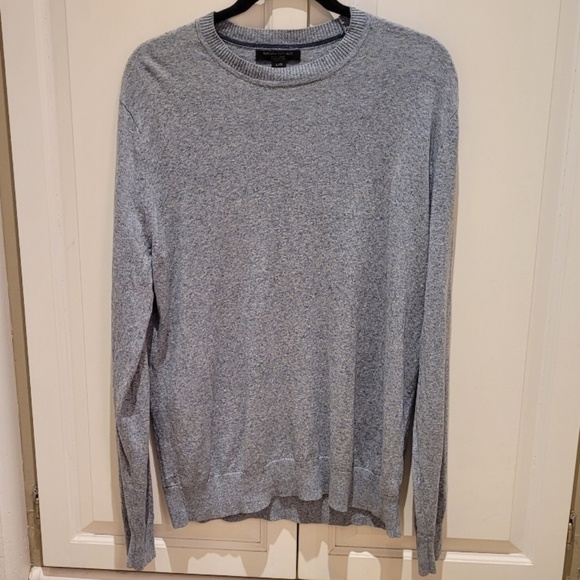 Mens Large Crew Neck Sweater Steel Blue - Picture 1 of 3